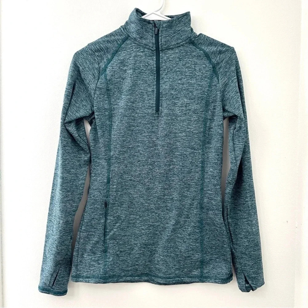All In Motion Women's‎ Green 1/2 Zip Pullover Athletic XS